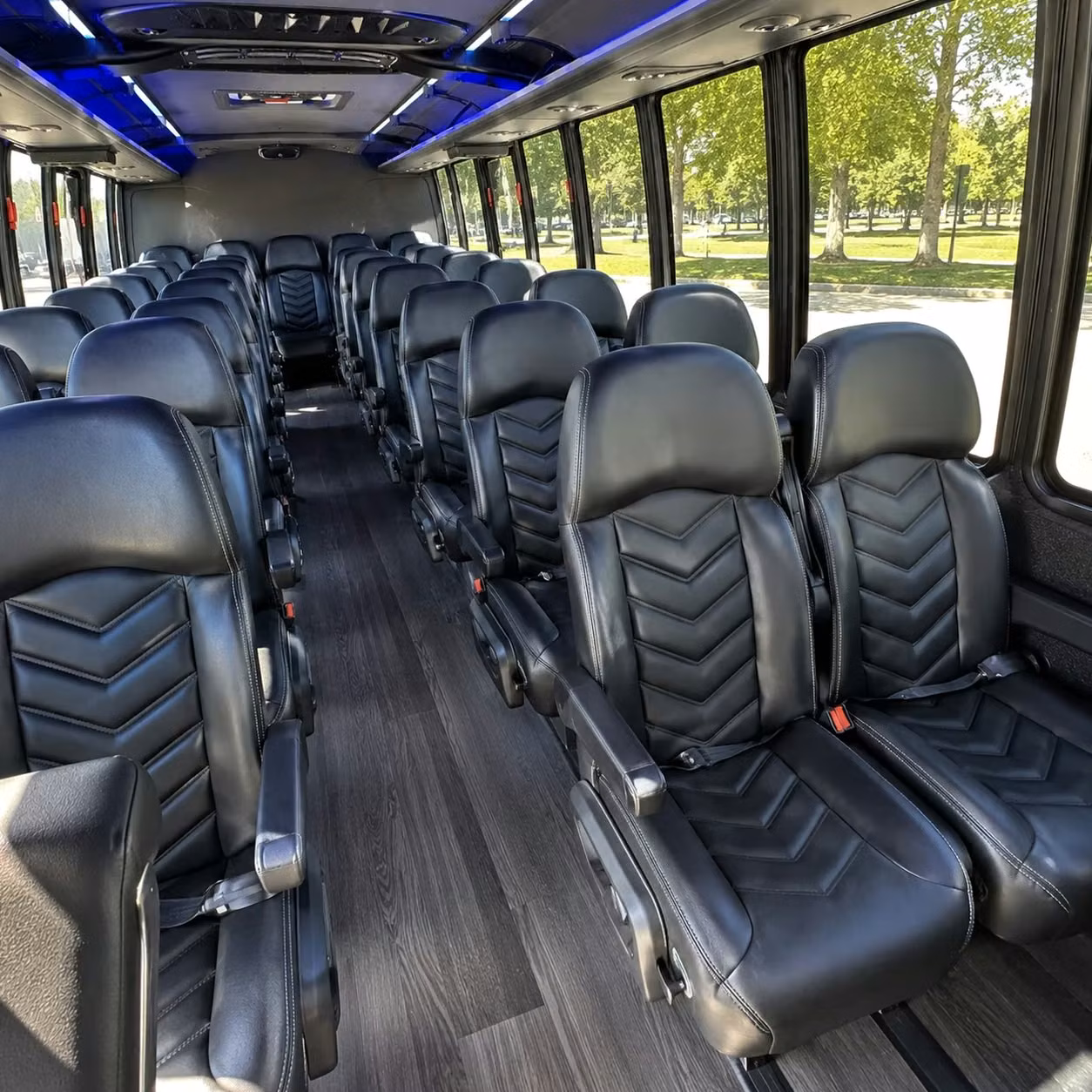 30 passenger minibus inside