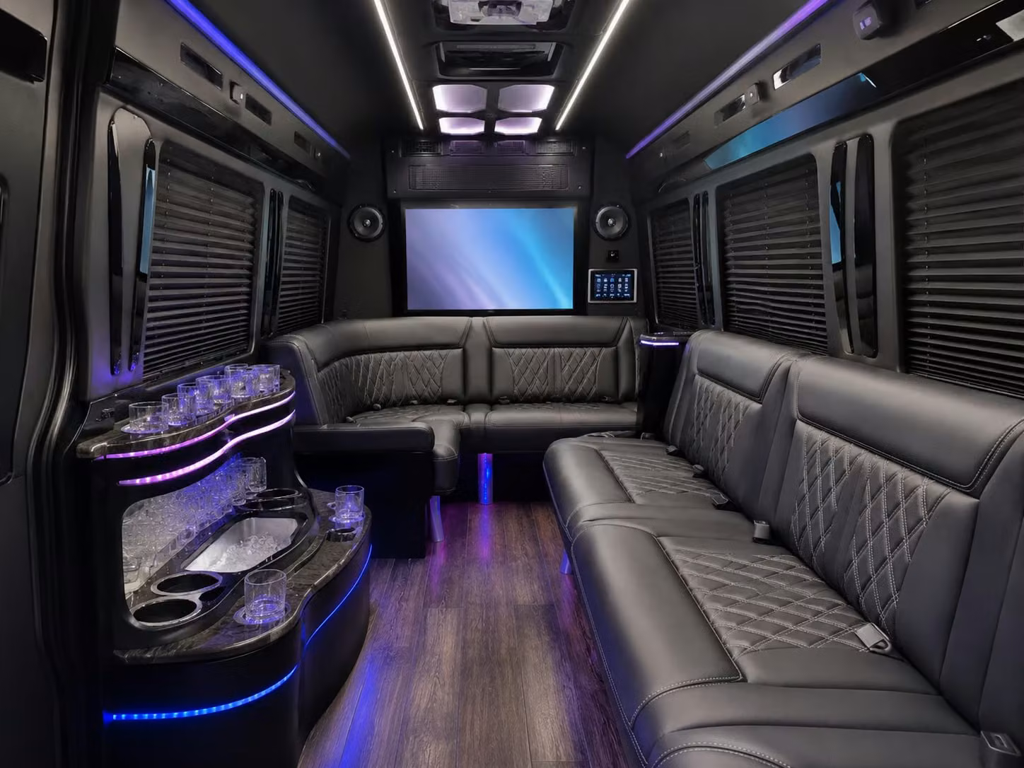 bus rental options for alpharetta trips